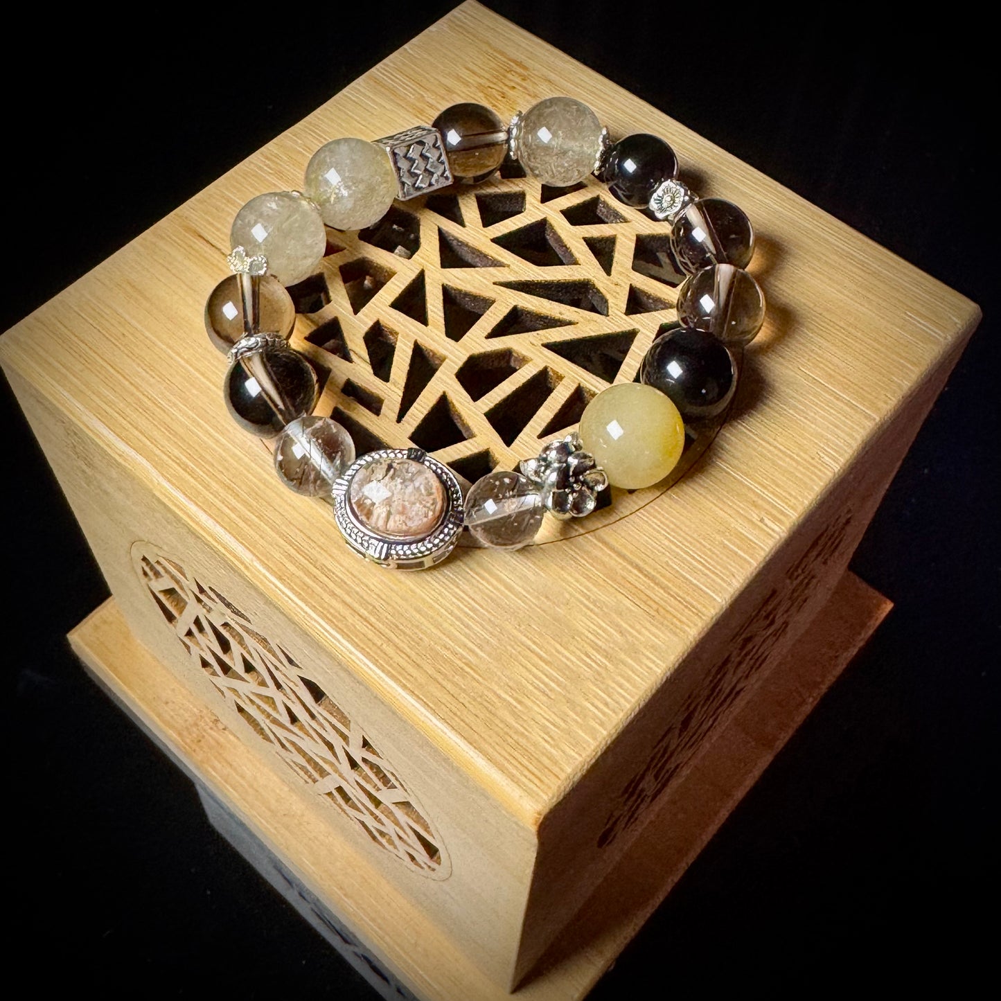 Cancer Guardian Angel Lucky Crystal Bracelet