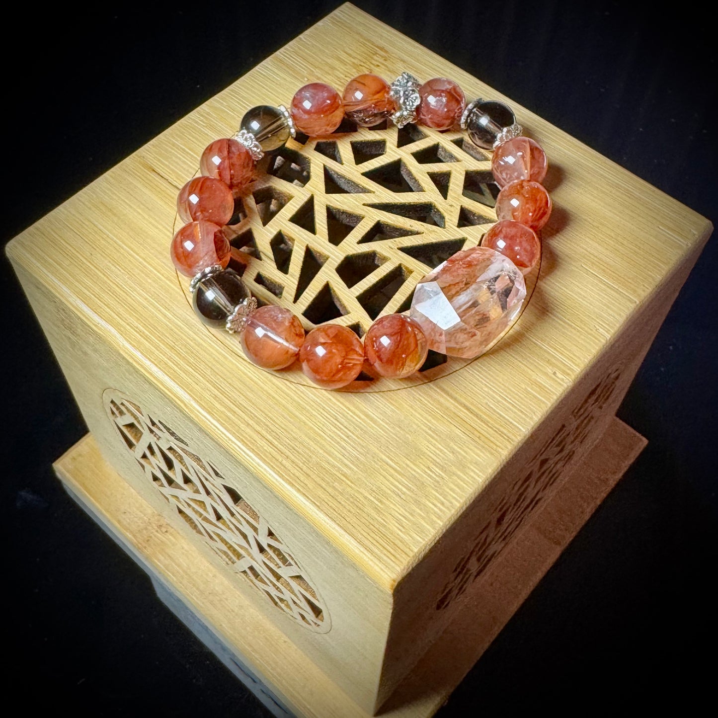 Leo Glory Flame Crystal Bracelet