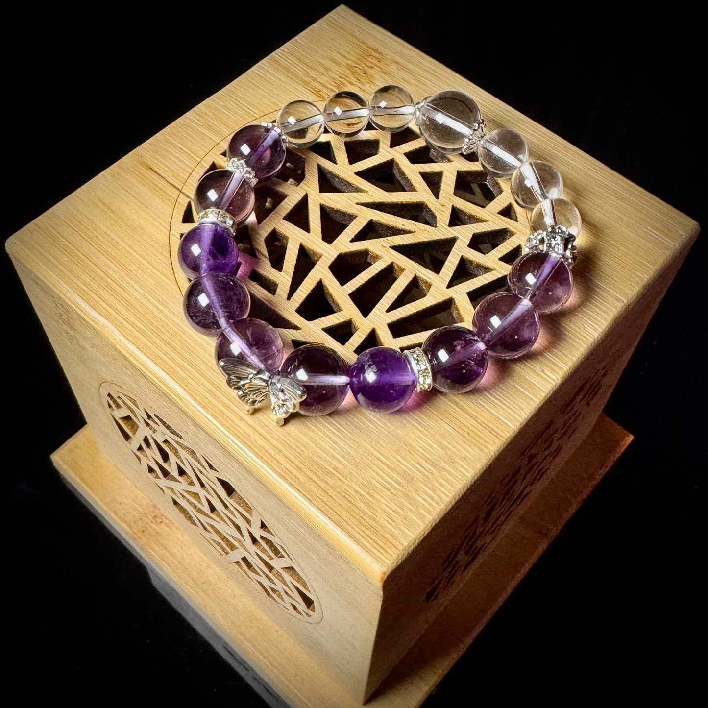 Scorpio's Charm · Purple&White Dreamy Crystal Bracelet