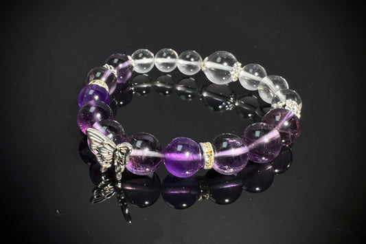 Scorpio's Charm · Purple&White Dreamy Crystal Bracelet